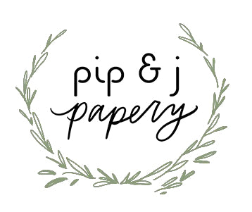 Pip & J Papery logo